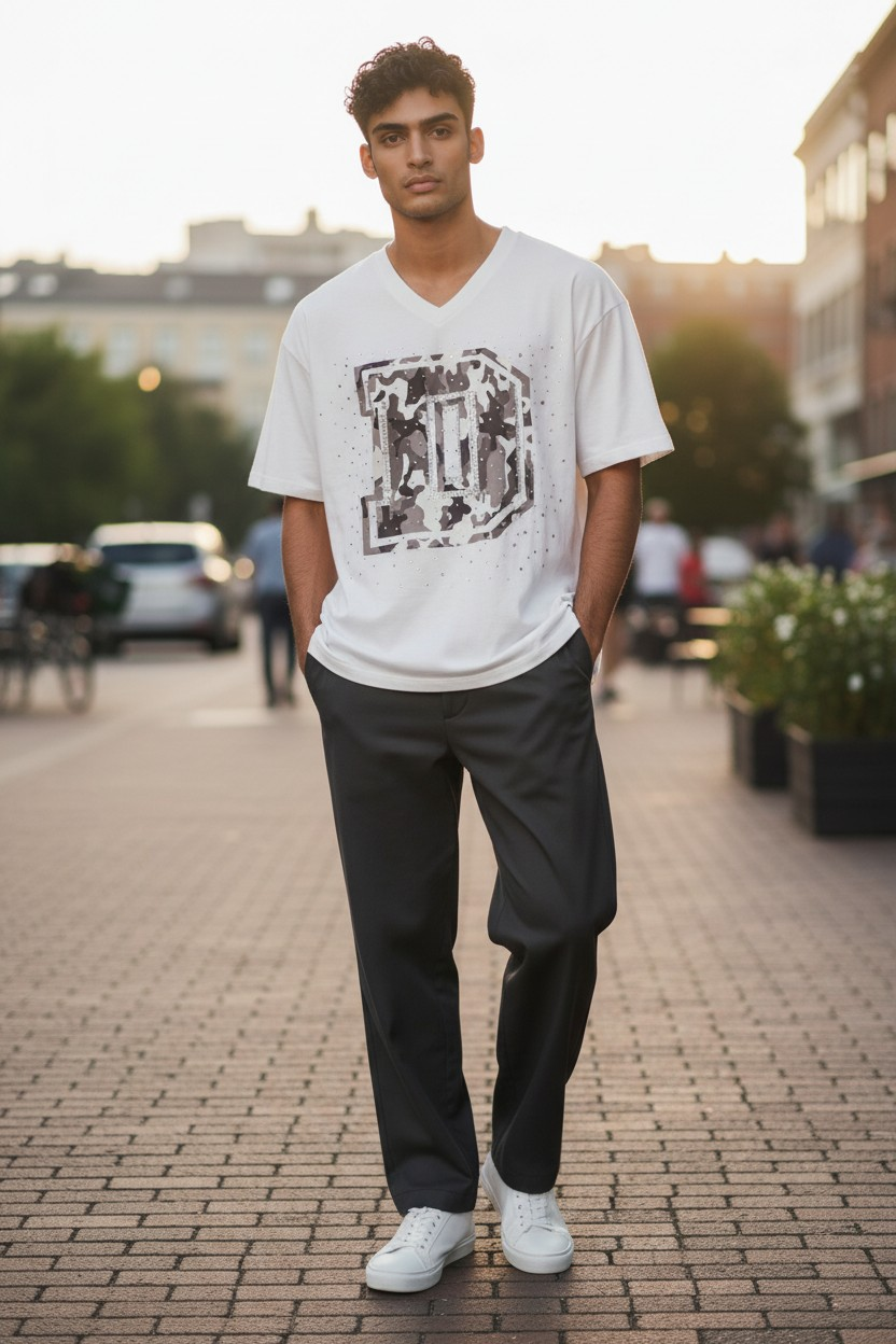 D.O.D STUDIO Custom Heat Press T-Shirt – Detail View